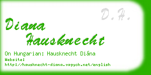 diana hausknecht business card